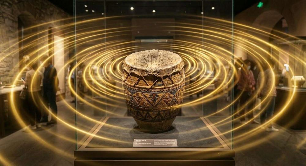 陶寺陶鼓为何选用鳄鱼皮蒙面，这种材质对音色和礼制等级有何特殊意义？（2026.3.15）